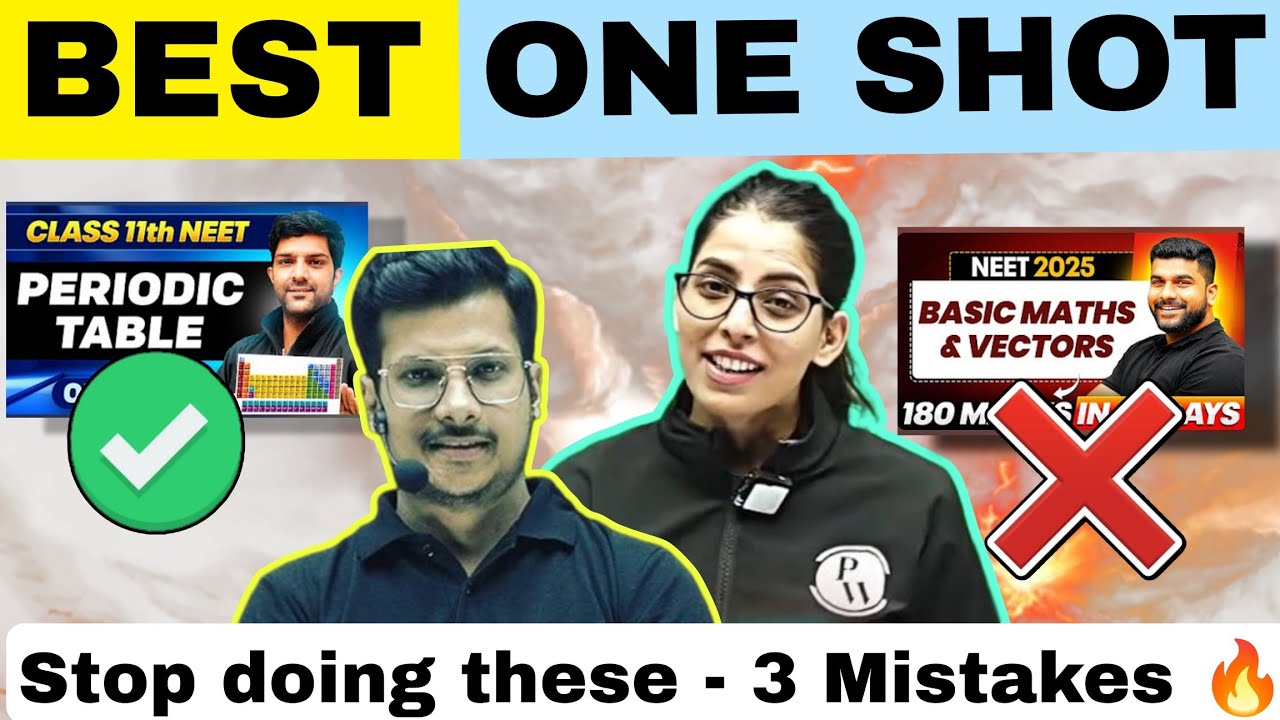 Crack NEET 2026 with One Shot Playlists 🔥 Stop Doing These 3 Mistakes ⚠️