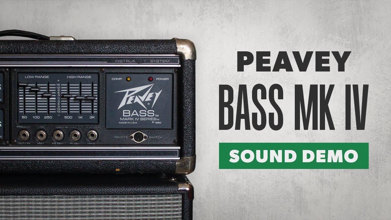 1980s Peavey Bass Mark IV 400BH Bass Amp Sound Demo