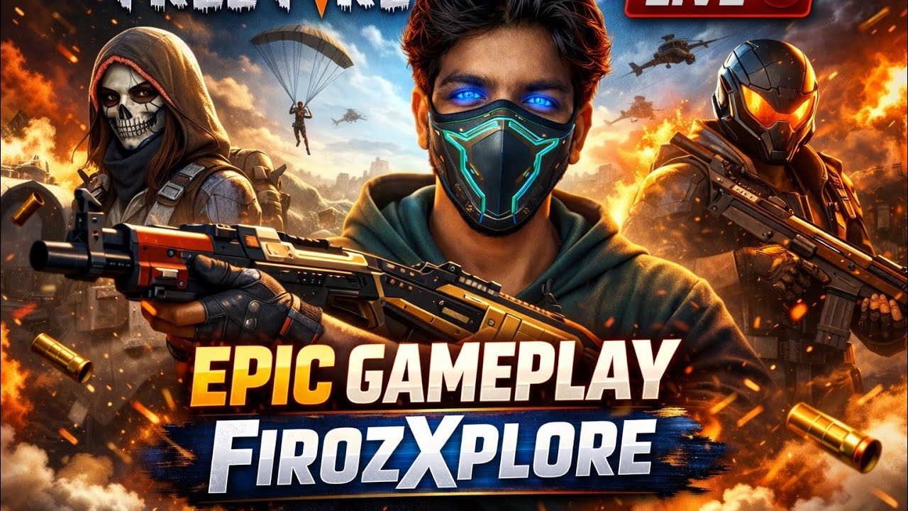 Free Fire Ranked Live 🔴 Headshot Only | FirozXplore,