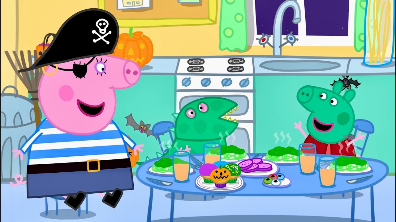 Contos da Peppa Pig: Vamos la! Doces e fantasias de 🎃 Halloween! ⭐ Desenhos Animados Engraçados