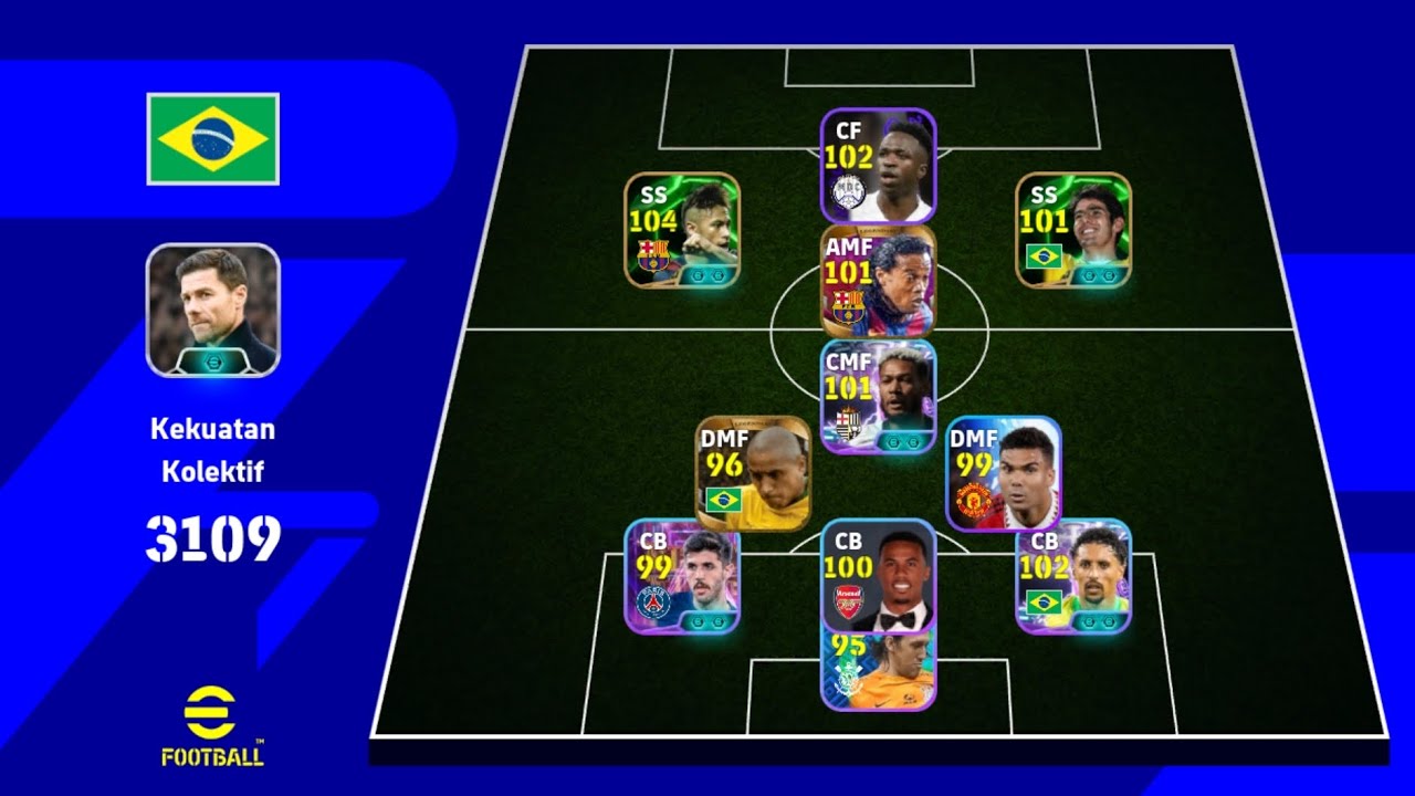 Brasil vs Selandia Baru | @play_efootball #efootball #pes #pesmobile #efootballmobile #football