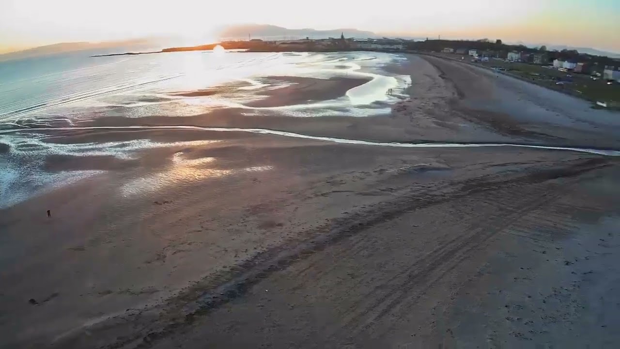 Saltcoats Shore in the evening.