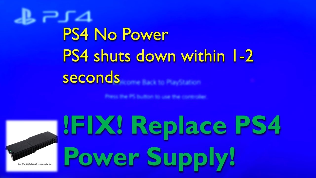 PS4 CUH1002A   Power Supply Unit PSU Replacement
