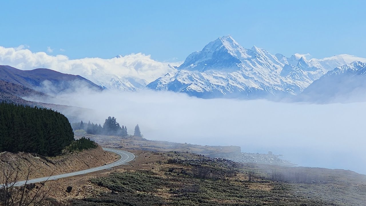 Roadtrip Archive 237 - Ashwick Flat to Lake Tekapo to Aoraki - New Zealand - Driving Timelapse