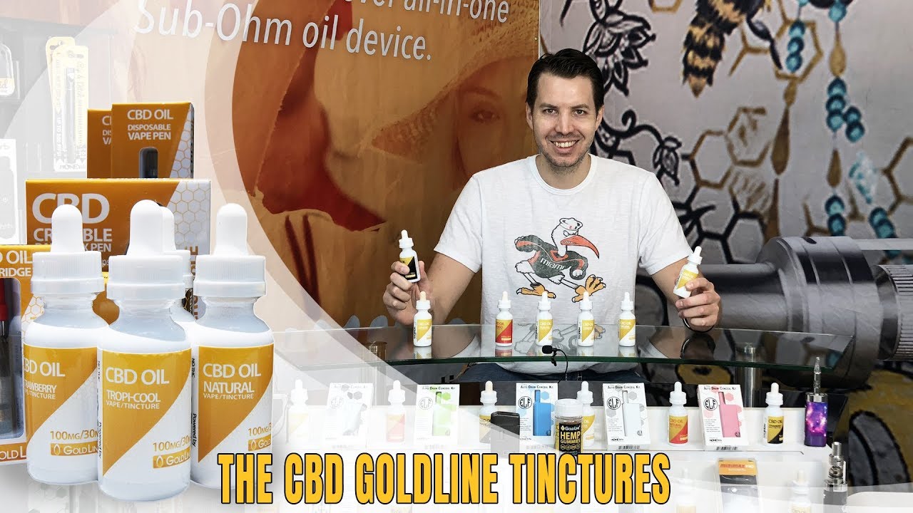 GoldLine CBD Oil - Vape & Sublingual CBD Tincture | How to use CBD Liquid or Oil