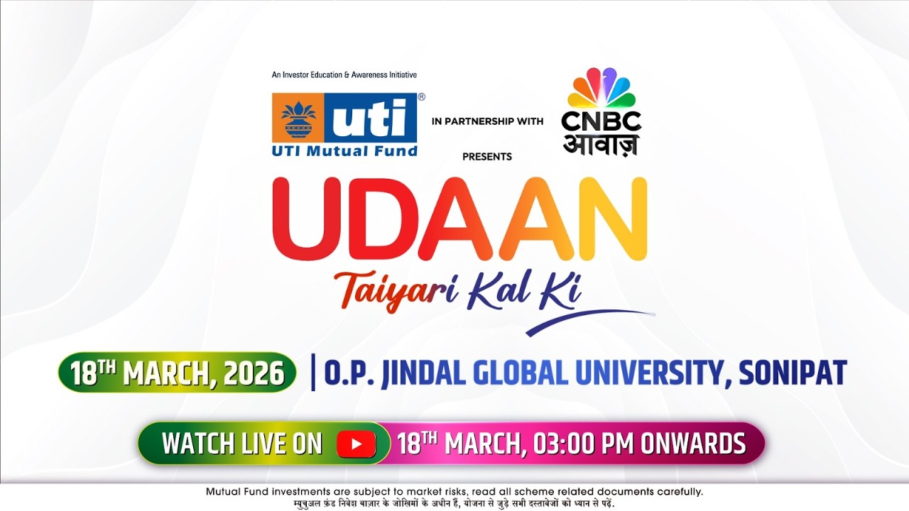 CNBC-AWAAZ UDAAN | UTI Mutual Fund | OP JINDAL GLOBAL UNIVERSITY – LIVE