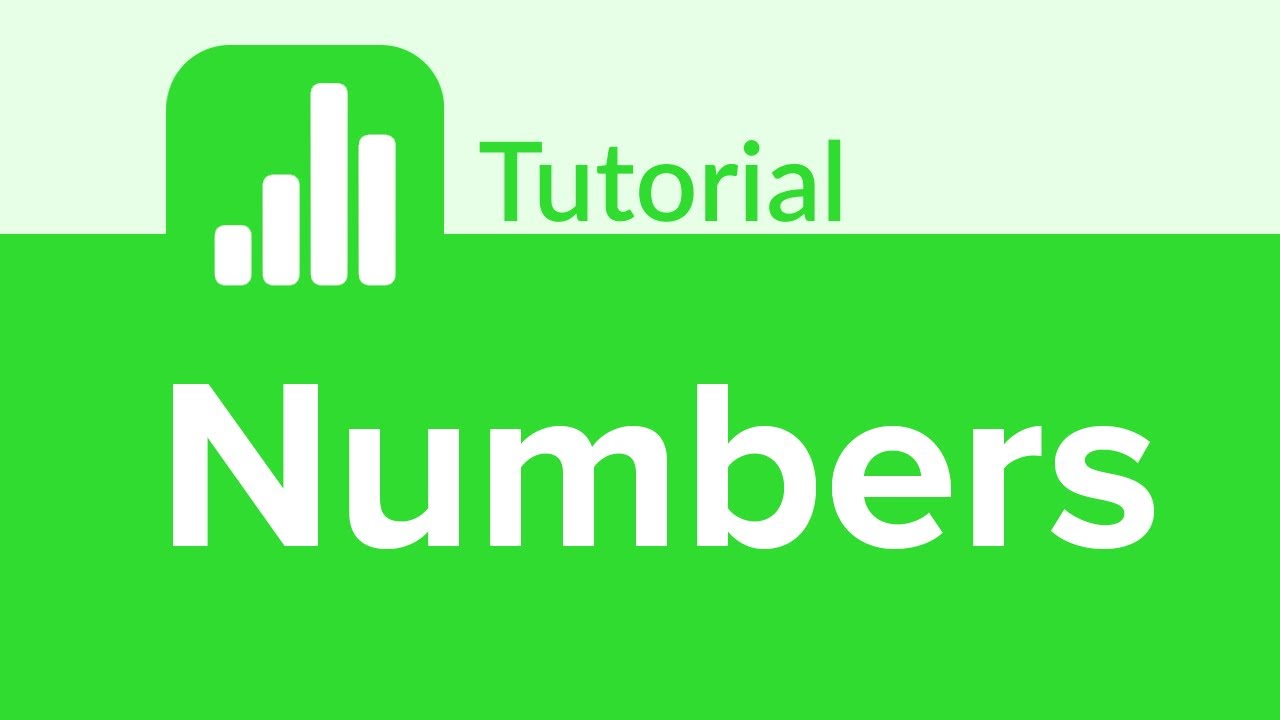 Numbers Tutorial
