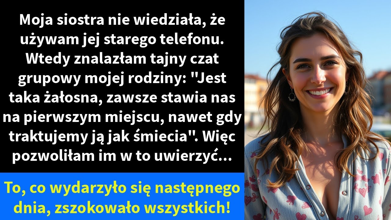 Moja siostra nie wiedziała, że używam jej starego telefonu. Wtedy znalazłam tajny czat grupowy mojej
