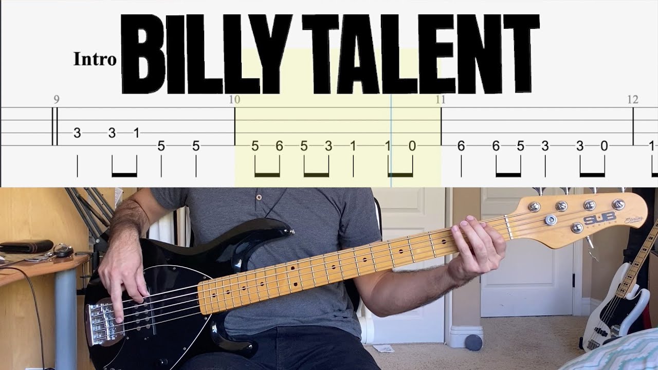Billy Talent - Fallen Leaves Bass Cover (With Tab)