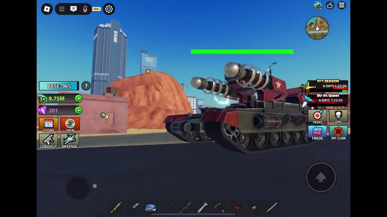Tesla Tank showcase (Military tycoon.) (Not the le version) 🚗🔆