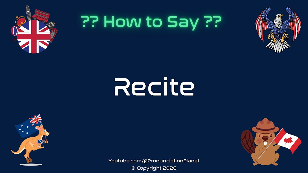 📖 🎤 Как правильно произносить Recite? | Pronunciation Planet