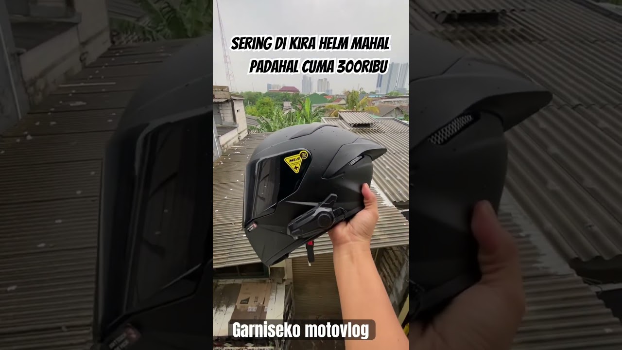 Helm mla crypton hitam doff #helm #helmmurah #helmet