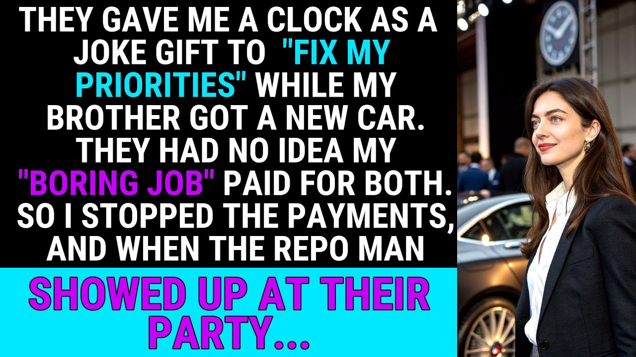 They Gave Me a Clock, He Got a Car—They Didn’t Know I Paid for Both