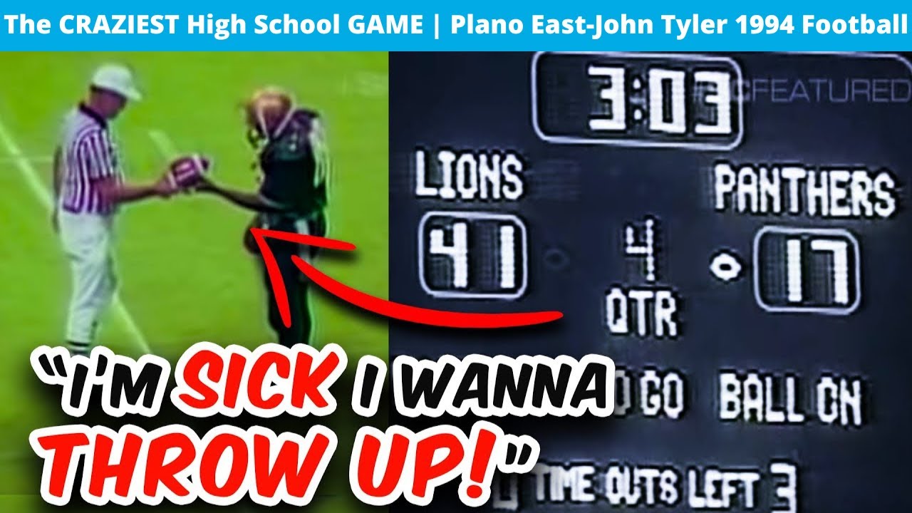 The CRAZIEST High School Game EVER Played   Plano East John Tyler 1994 Football Highlight Film