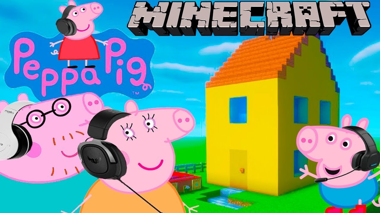 Peppa Pig Juega Minecraft