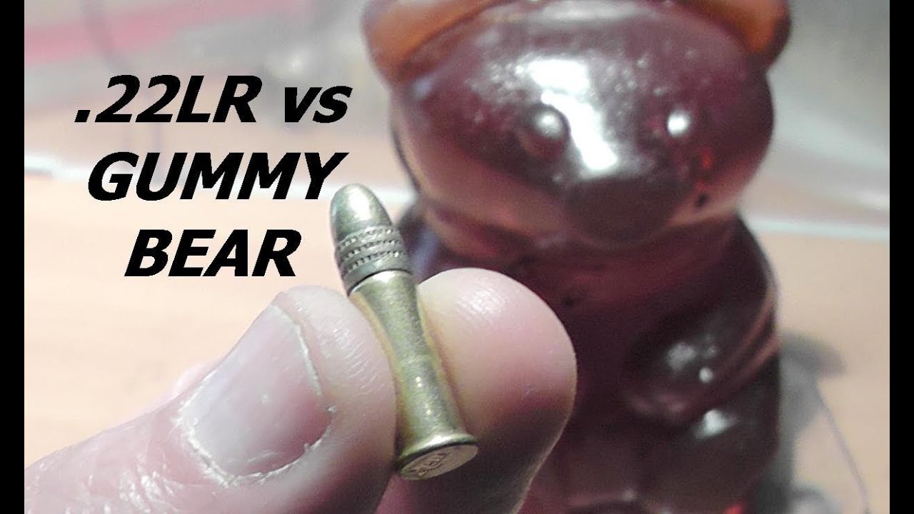 Giant Gummy Bear -Can it stop a .22LR Bullet?
