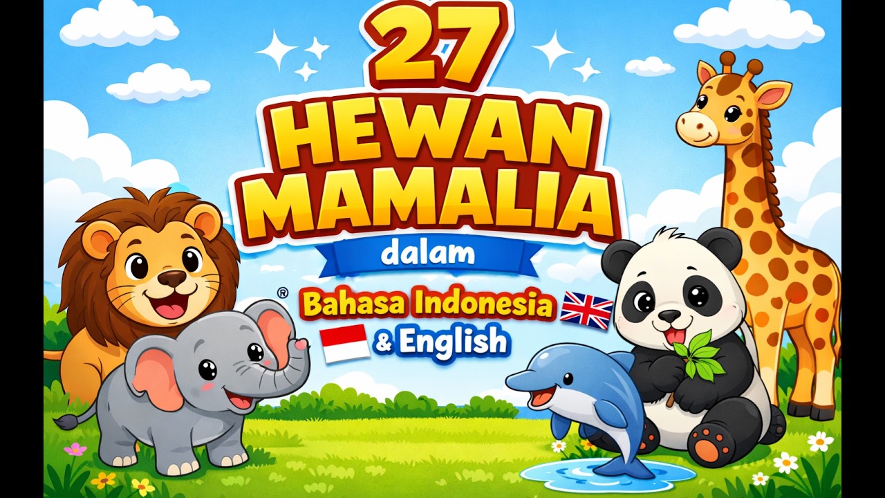 27 Hewan Mamalia dalam Bahasa Indonesia dan Inggris 🦁🐘