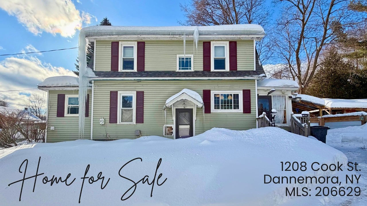 1208 Cook Street Dannemora NY Home for Sale | Video Tour