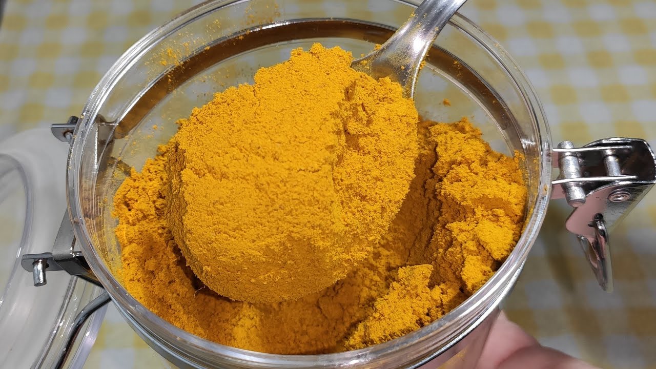 Açafrão da terra em pó caseiro desidratado sem sol ! Não perde os benefícios