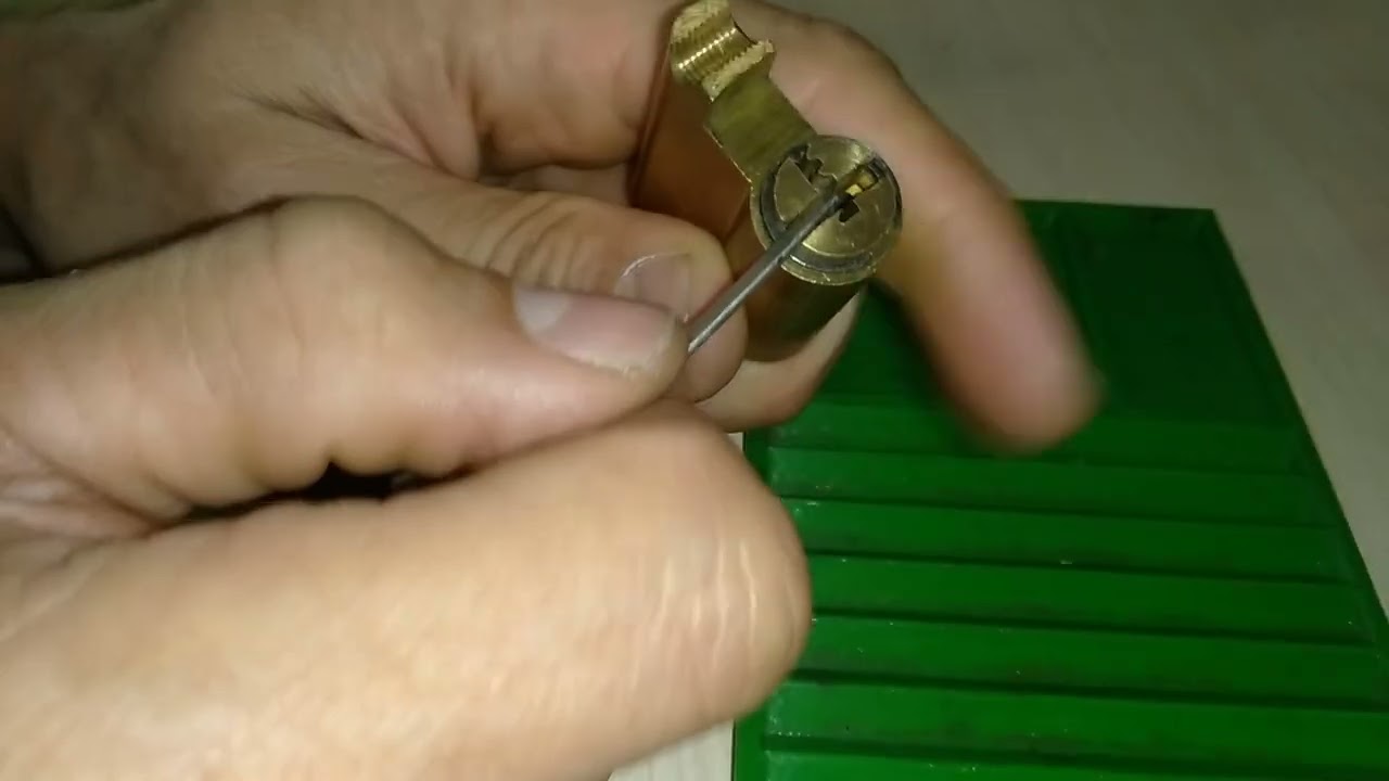 Аварийное вскрытие и обзор цилиндра без названия (8 пинов).