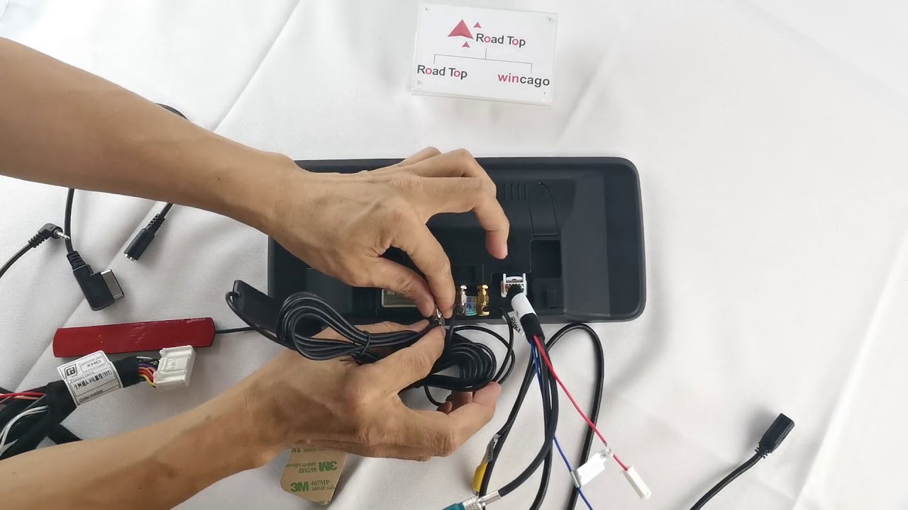 How to connenct the GPS antenna, LVDS cable, AMI cable and 4G antenna