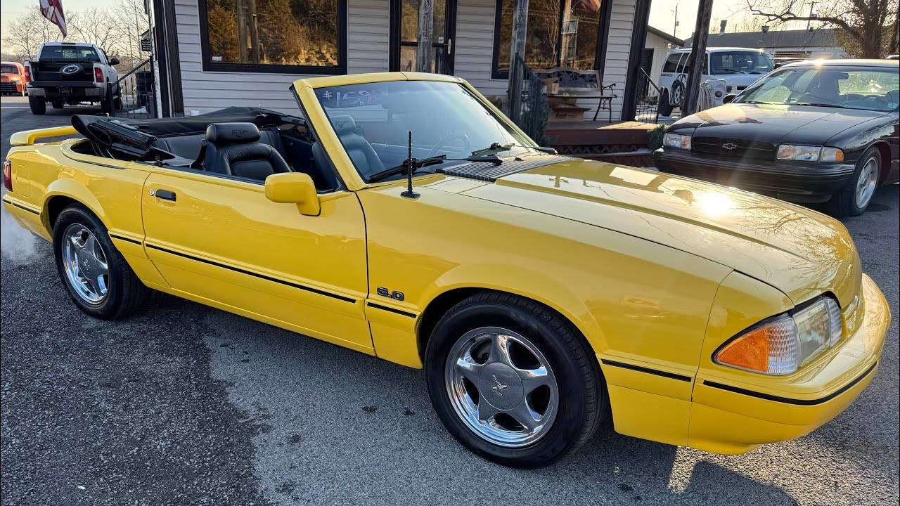 Test Drive 1993 Ford Mustang LX Convertible Summertime Feature Car $15,900 Maple Motors #3348-1