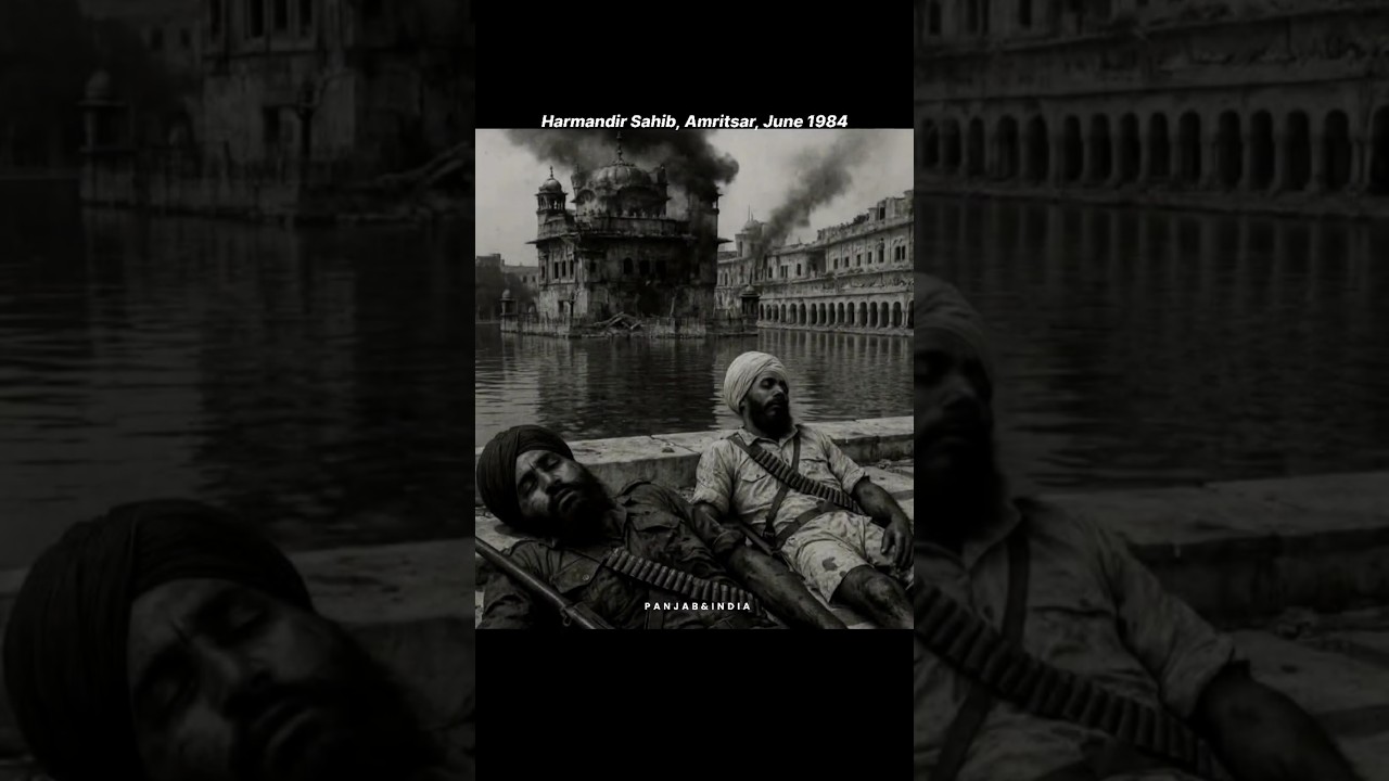 Harmandir Sahib Amritsar during June 1984 #amritsar #punjab1984 #harmandirsahib #history #punjab
