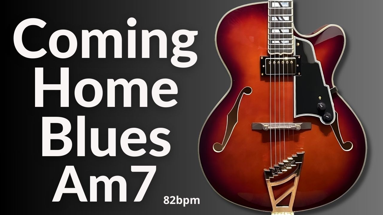 Coming Home Blues Guitar Backing Track in A Minor l BT 624