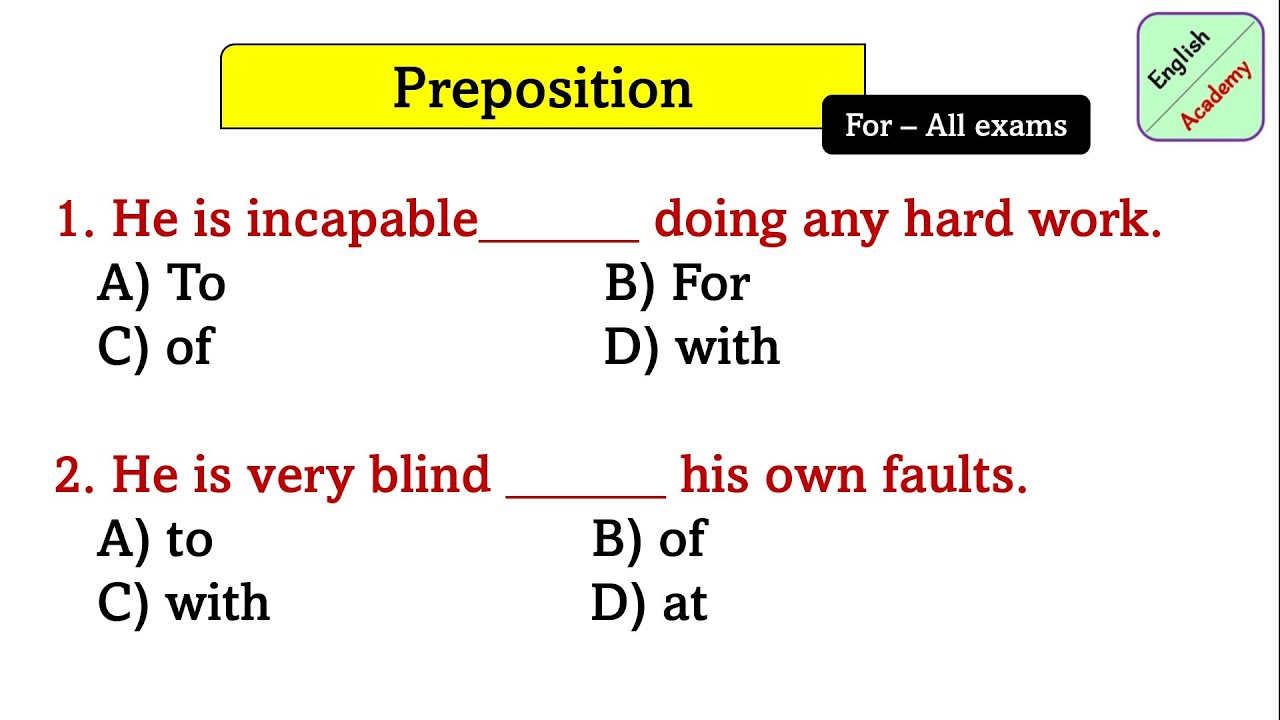 #prepositions practice set (45) questions for all exams #competitiveexams  #englishacademybydeepakkr