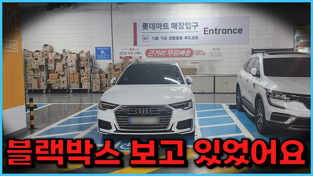 장애인 차량을 신고했는데, 블랙박스를 돌려보고 있었다네요 (장애인 주차표지 부정사용)