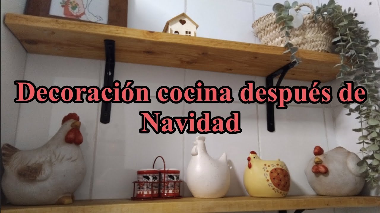 Decoración cocina después de Navidad