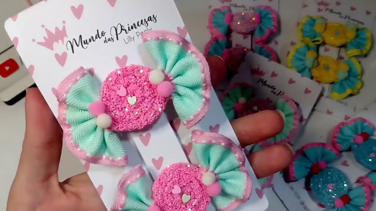 🍬 hair clip Candy  sucesso vendas