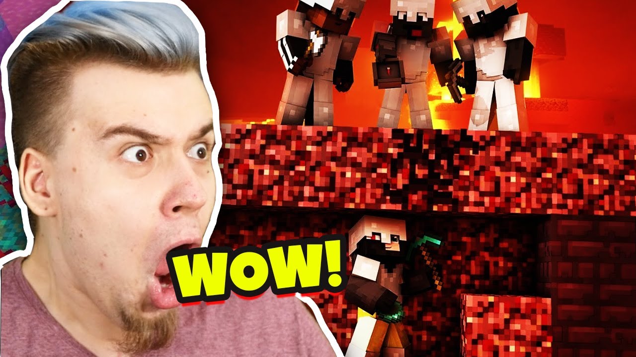 MANDZIO ogląda TOBIASZ vs 3 ŁOWCÓW - REWANŻ (minecraft speedrun)