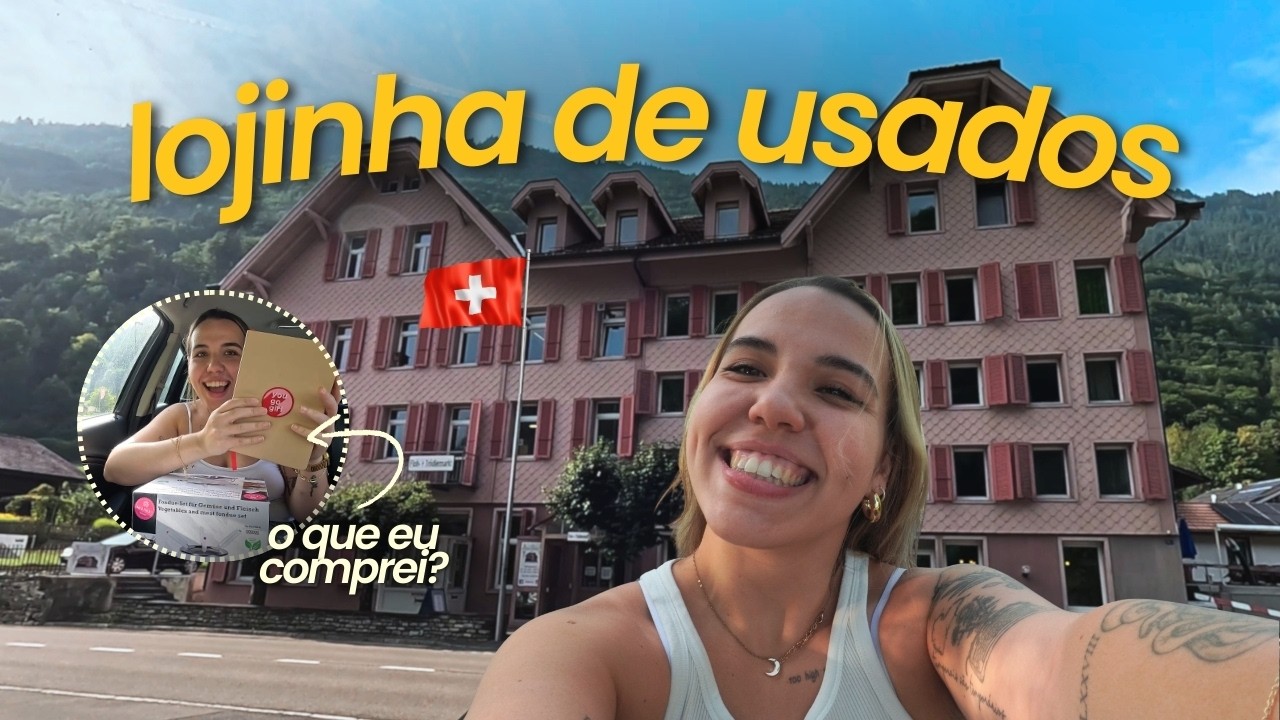 Encontrei uma loja de segunda mão ENORME na Suíça 😱🇨🇭