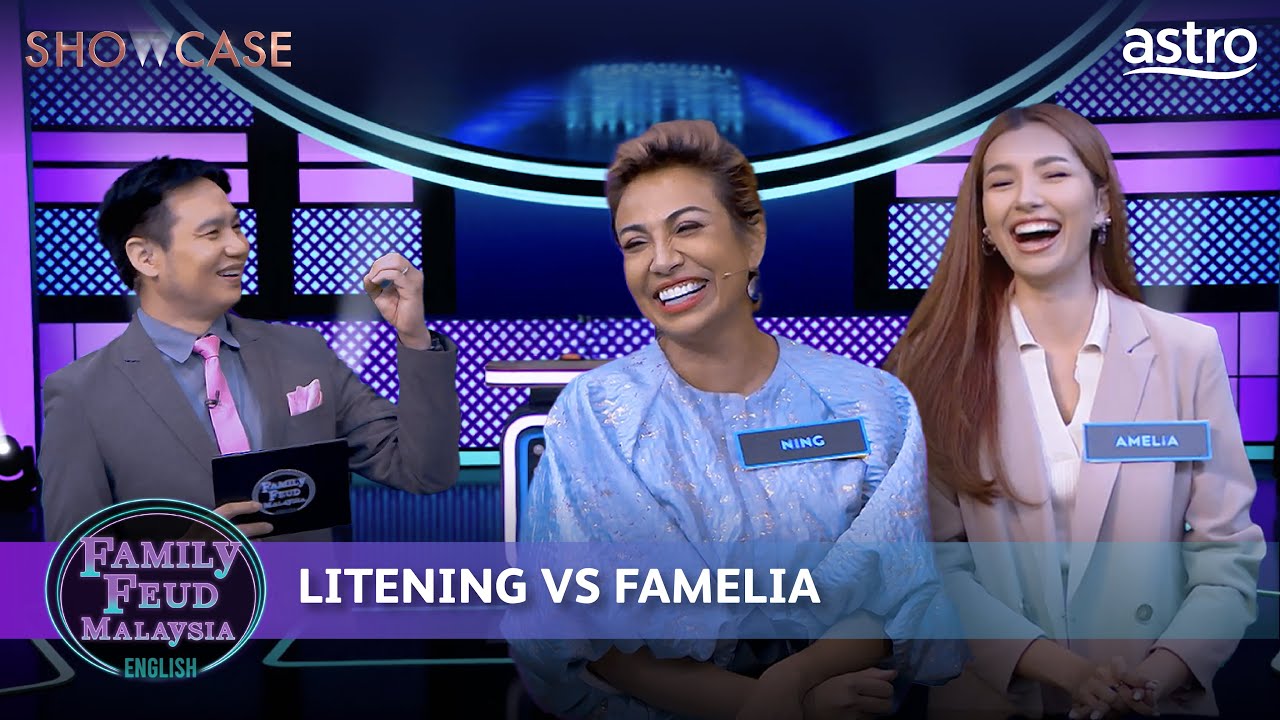 Family Feud Malaysia (English) | Amelia vs LiteNing