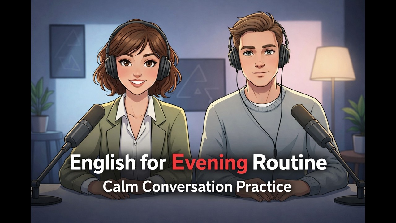 English for Evening Routine | Calm Conversation Practice