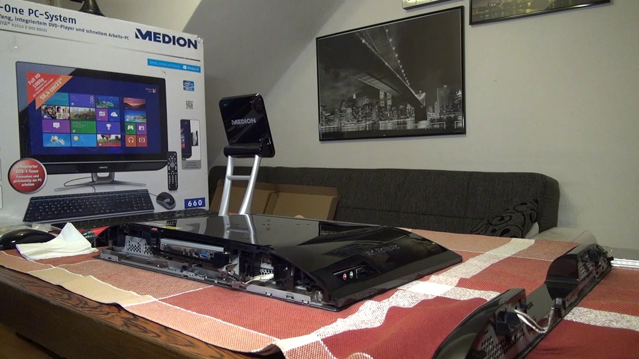 4. All in one PC remote Hard Disc- Medion Akoya- Замена диска памяти на моноблоке.