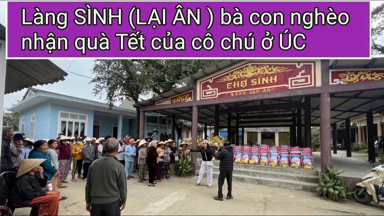 Cô Chú ở Úc tiếp tục giúp 90 bà con kho khăn  thôn Lại Ân ( Sình) quà Tết vui vẻ |Trân Trân Huế