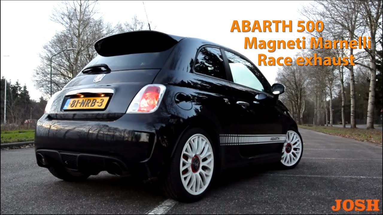 Abarth 500 with Magneti Marelli exhaust (revs and acceleration)
