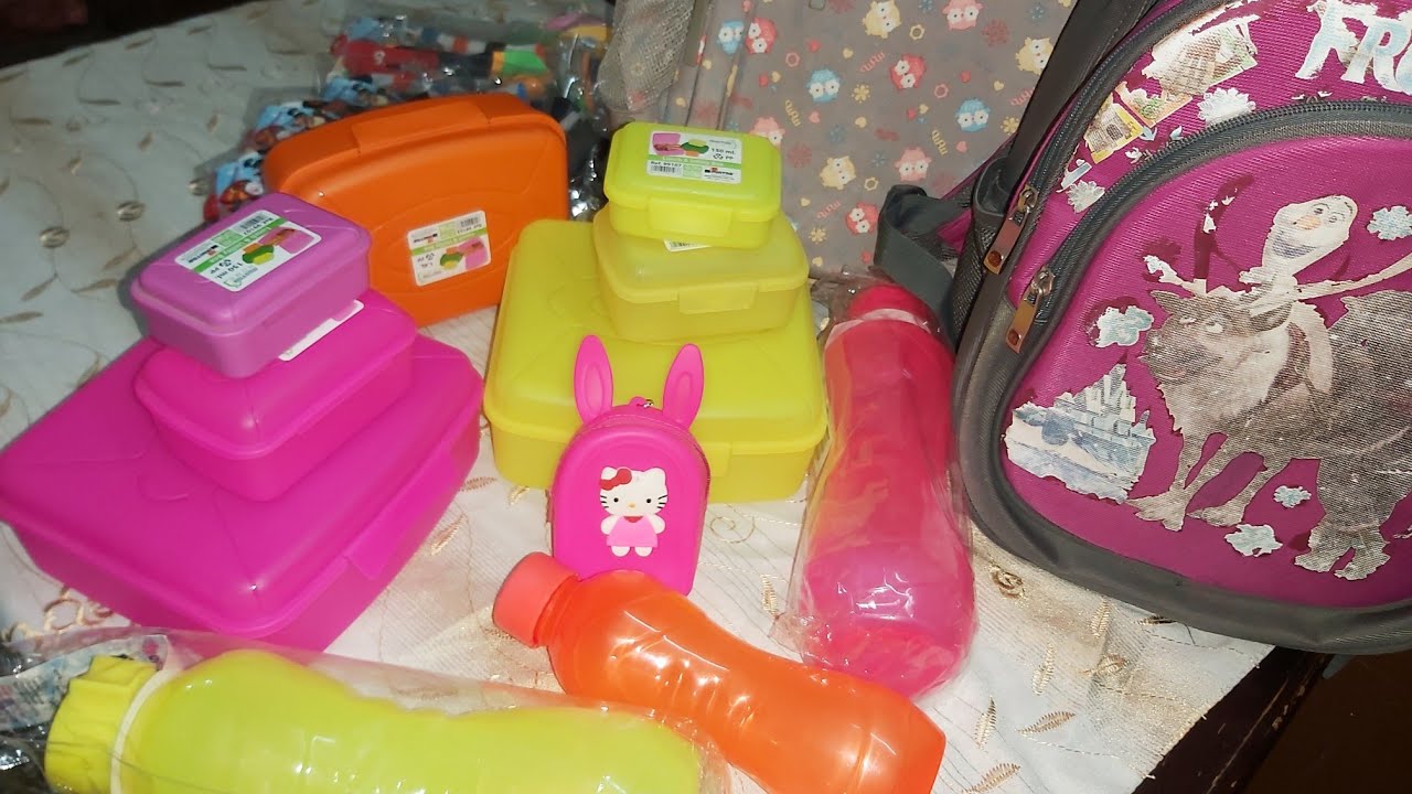 مشتريات المدرسه ٢٠١٩ //٢٠٢٠ لانش بوكس وشنط واسعار مناسبه جدا