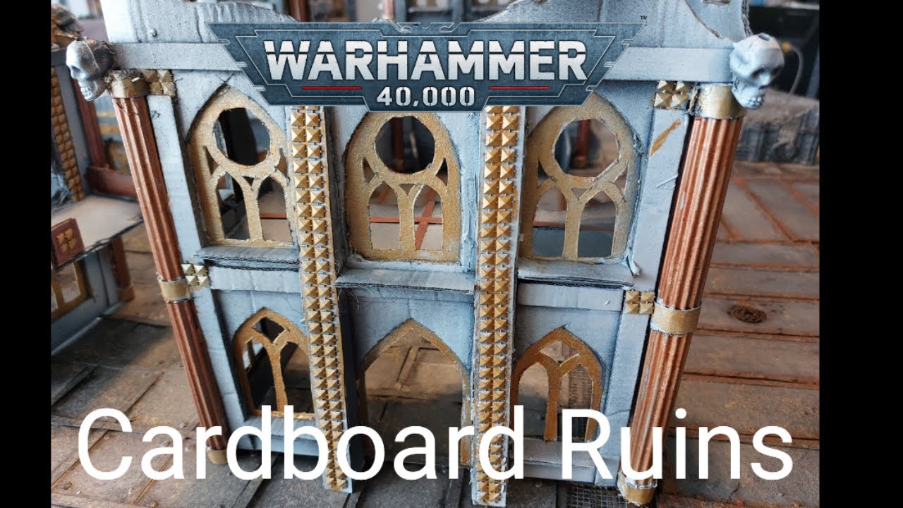 How To Make 40K RUINS For Leviathan Combat Patrol From CARDBOARD