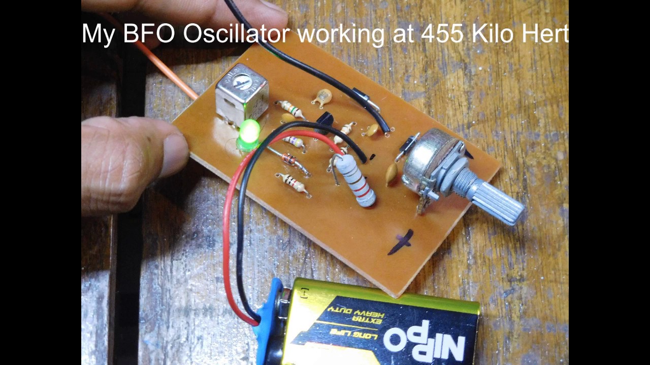 Ham radio morse code reception using BFO