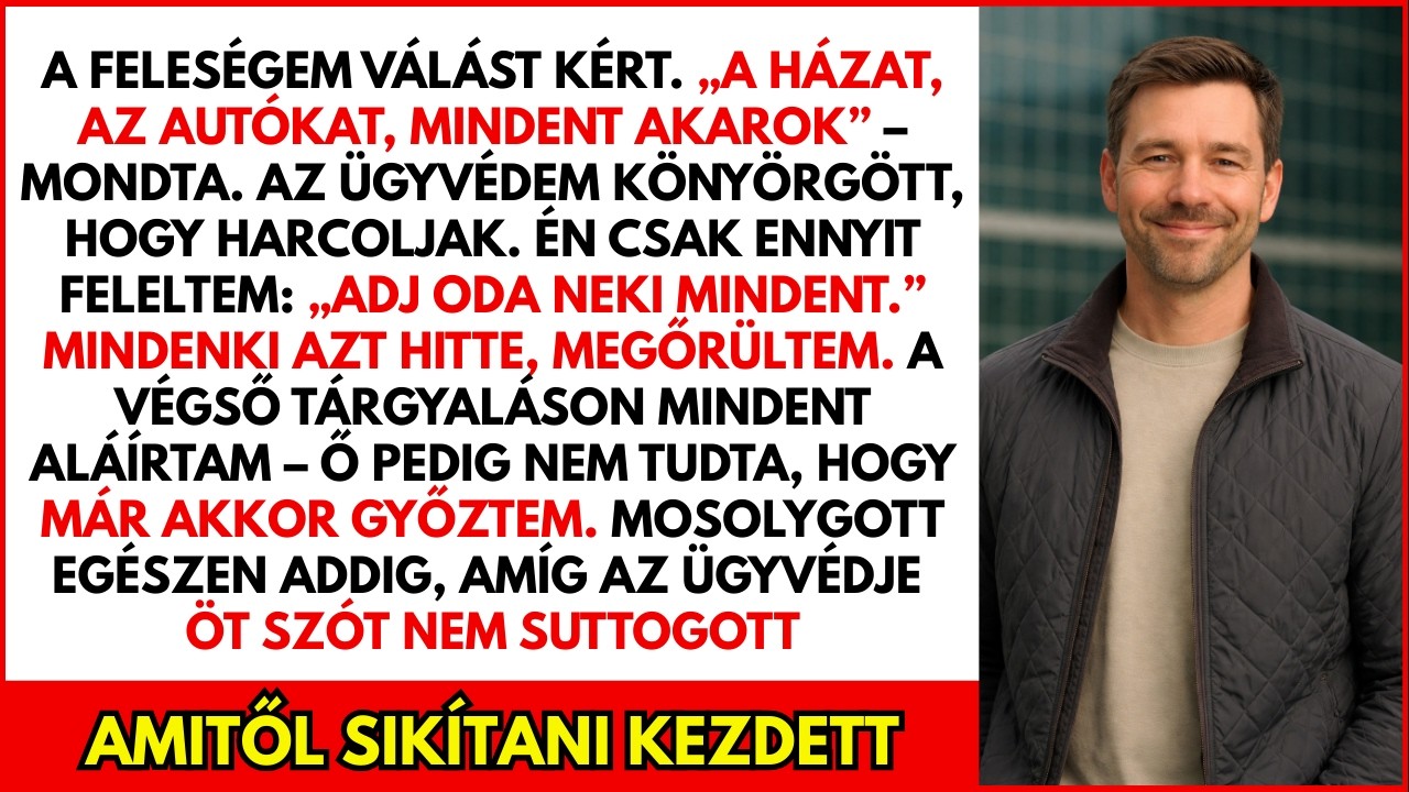 A feleségem mindent elvitt a váláskor… fogalma sem volt róla, mit visz el valójában