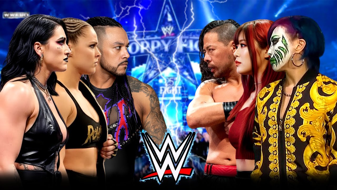 Fulla Match Rhea Ripley Ronda Rousey & Damian Priest vs Asuka Iyo Sky & Nakamura | WWE Jan 25,2026