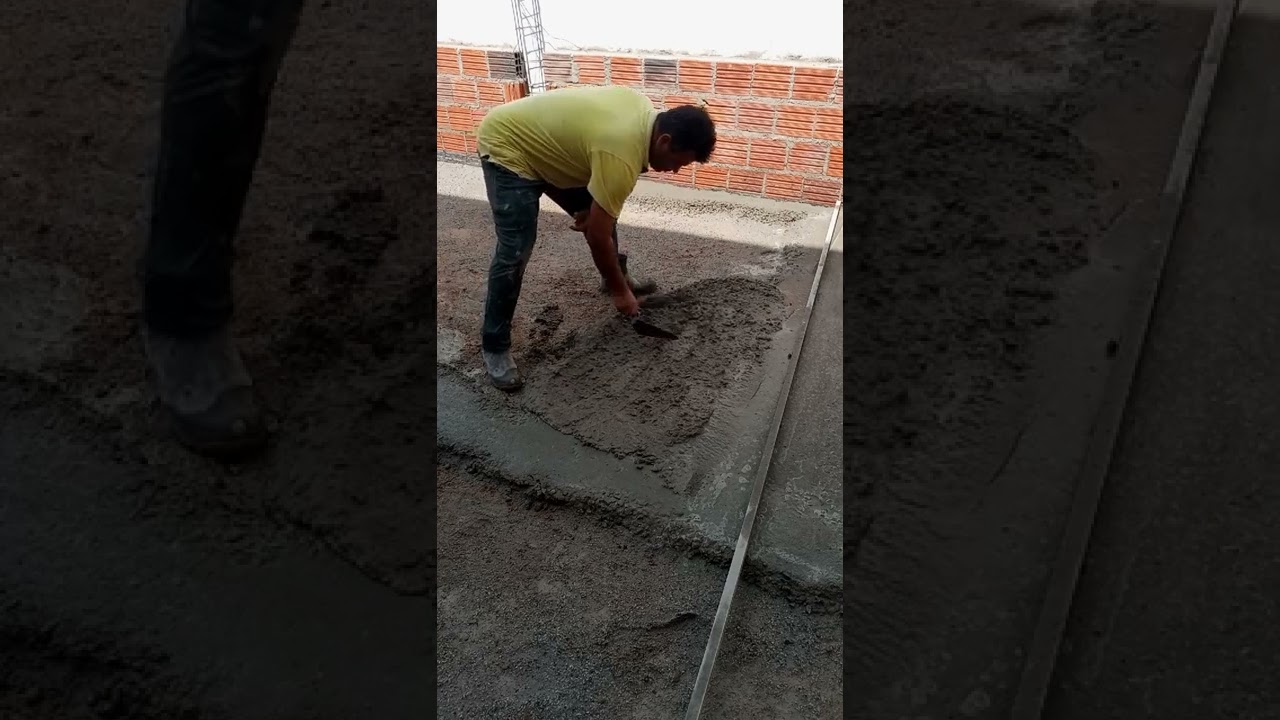 Concretagem do piso da garagem
