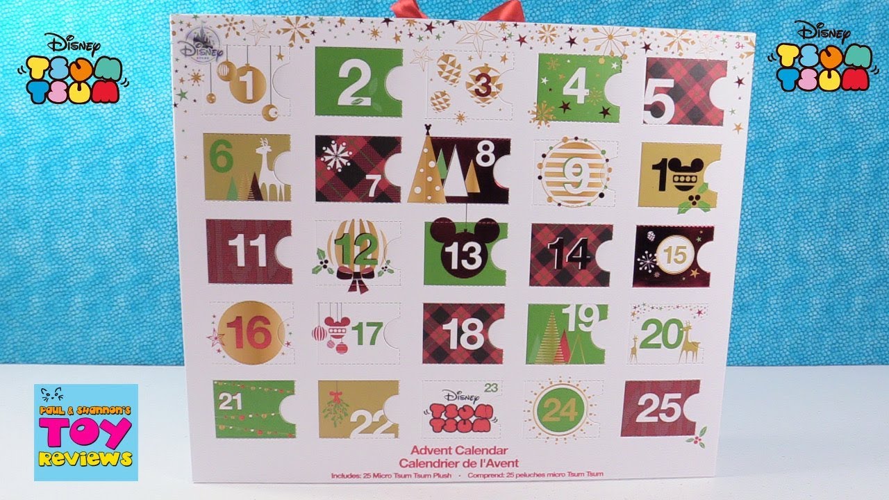 Disney Tsum Tsum Plush Advent Calendar Unboxing Exclusive Toy Review | PSToyReviews