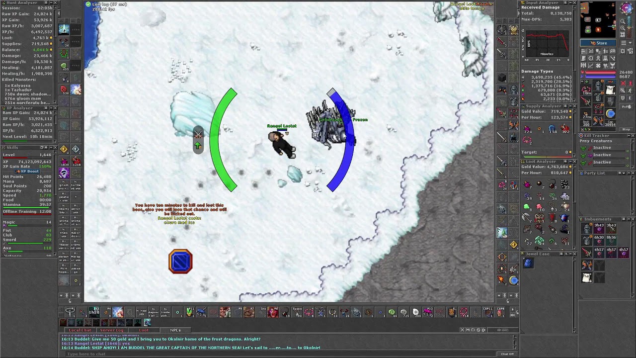 Tibia - Ek 2700 Top Ek Global - Bom Dia Amigões!!!! Essencias Hoje