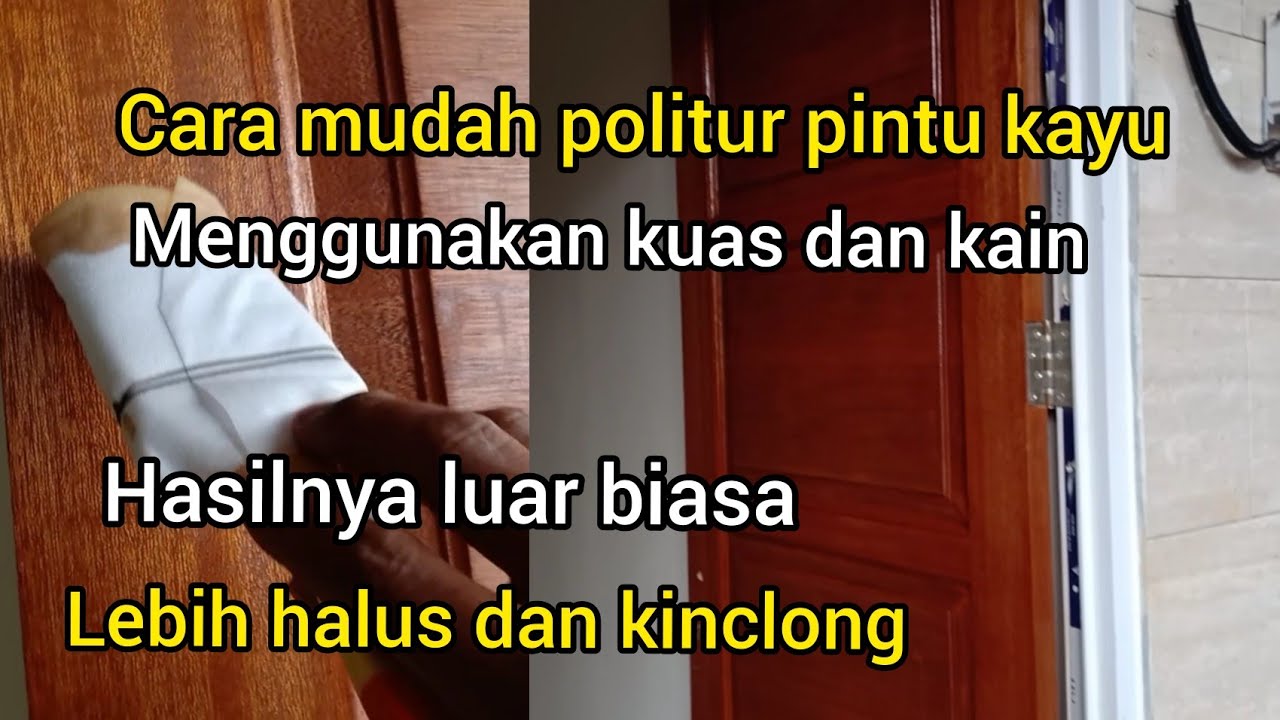 cara plitur kusen pintu dan jendela