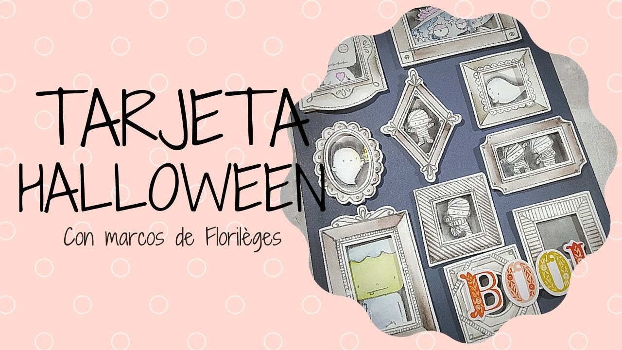 TARJETA de HALLOWEEN con MARCOS de FLORILÈGES.