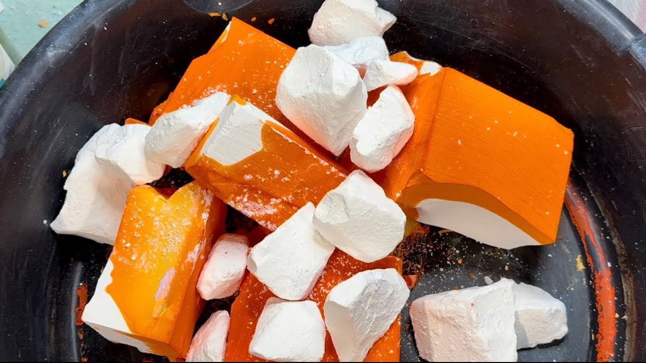 Dusty Creamsicle Orange Dyed Gym Chalk Crush 